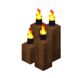 Четыре коричневые свечи (горящие).png